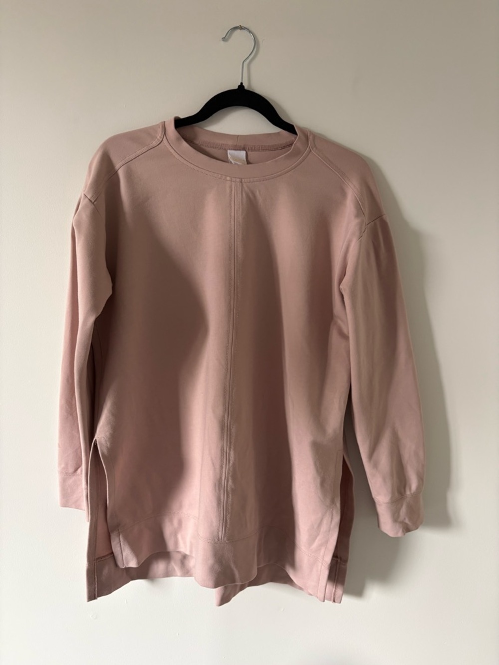 Lole Shadow Pink Crewneck Tunic Sweatshirt